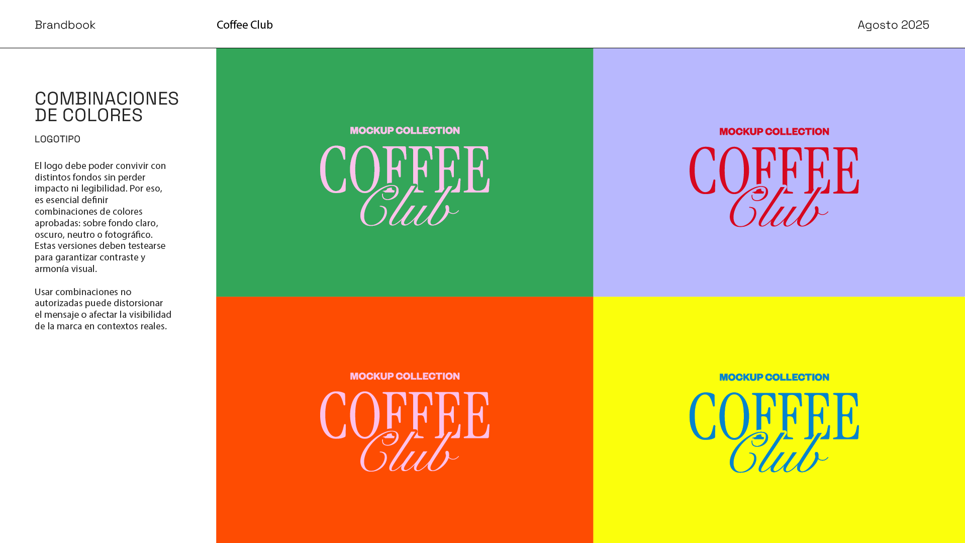 Brandbook Coffee - Plantilla Editable